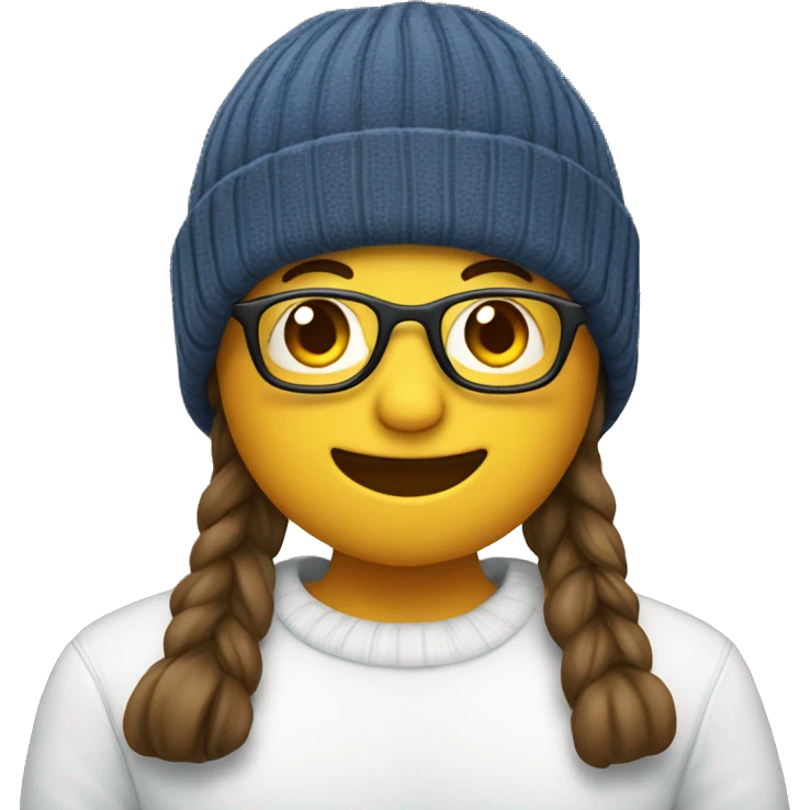 Sunshine wearing stocking hat emoji