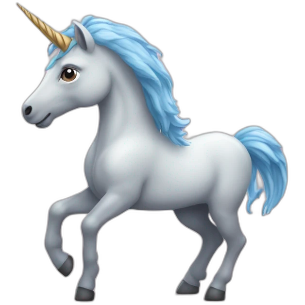 Un licorne qui boit emoji