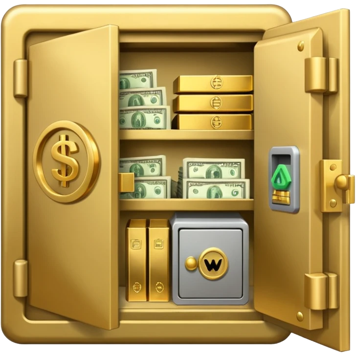 open filled cash money wifi vault emoji