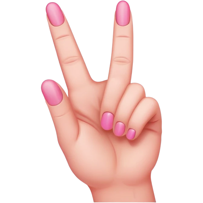 pink middle finger emoji