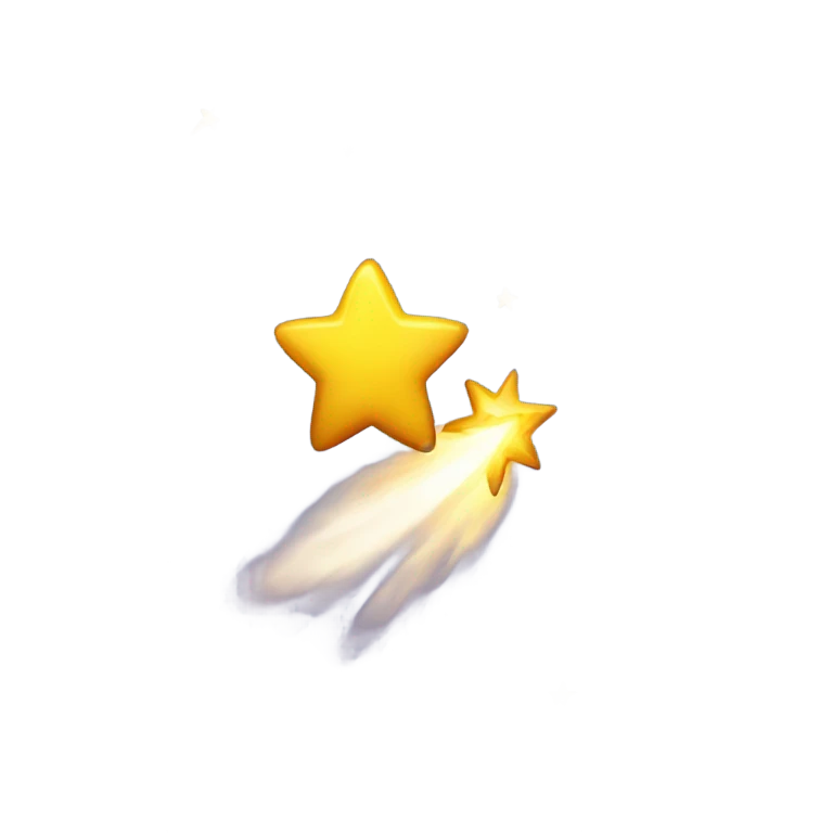 Shooting star emoji