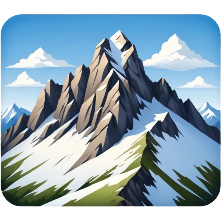 the mountain "Säntis" in St. Galler Rheintal emoji