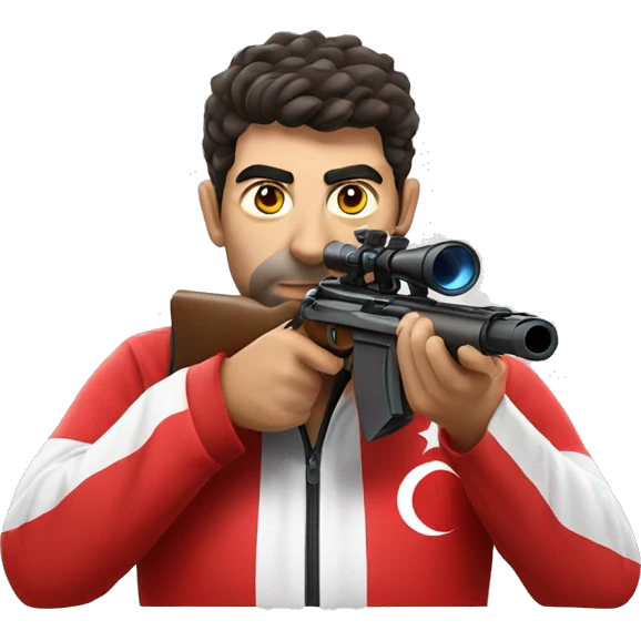Turkish olympic shooter emoji