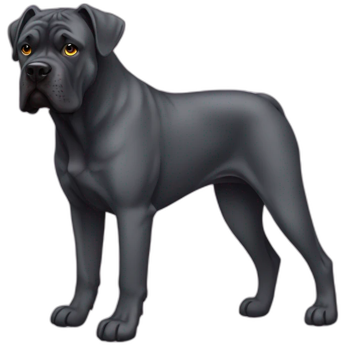 Dog Cane Corso full body emoji