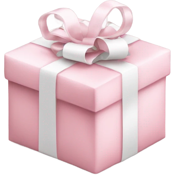 Light pink Christmas gifts under a white Christmas tree  emoji
