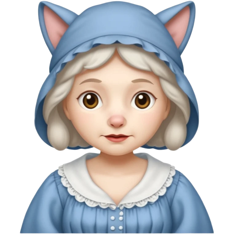 The big bad wolf is wearing Grandma's clothes. emoji