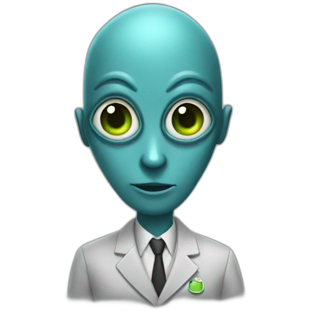 teacher, alien emoji