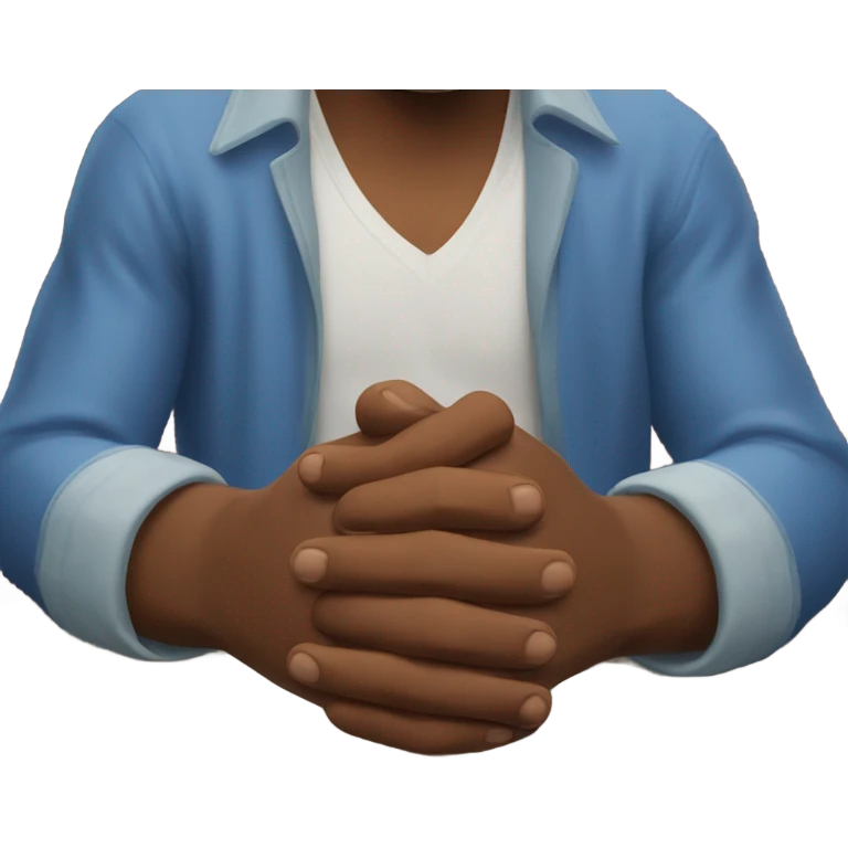 Spider-Man hands in prayer form emoji