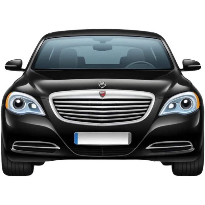 Crée-moi une voiture noire, berline, très classe La voiture  en long 2025classe S que d’un côté  emoji