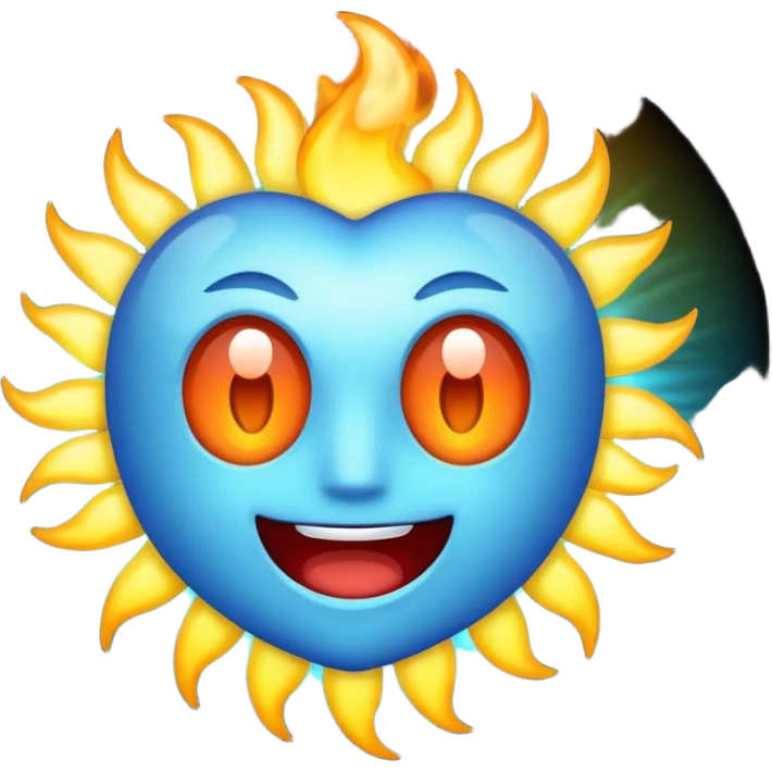 M with a C behind it and special effects emoji