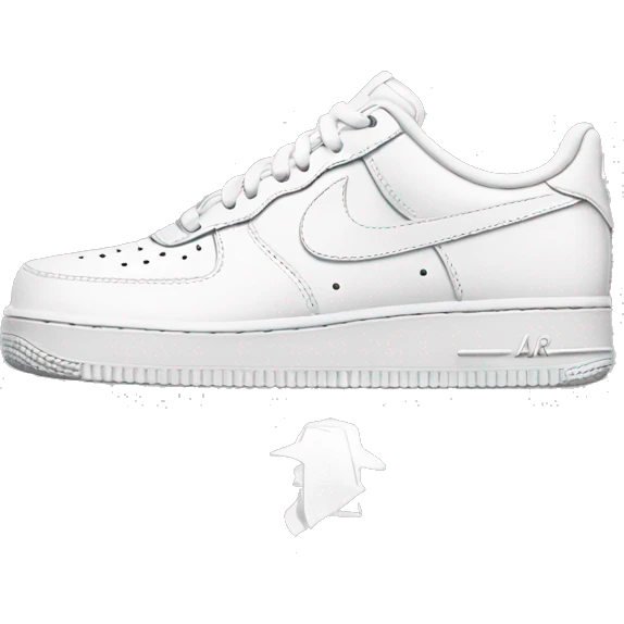 Nike white air force 1 emoji