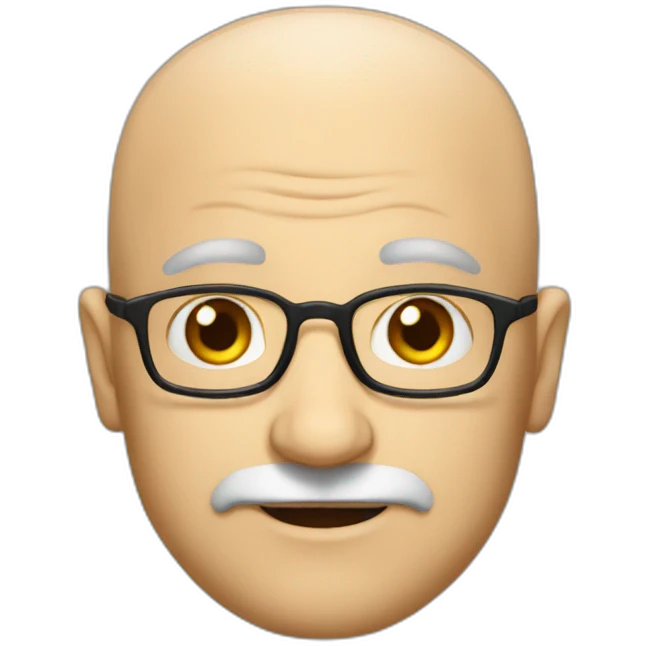 Professor baldness emoji