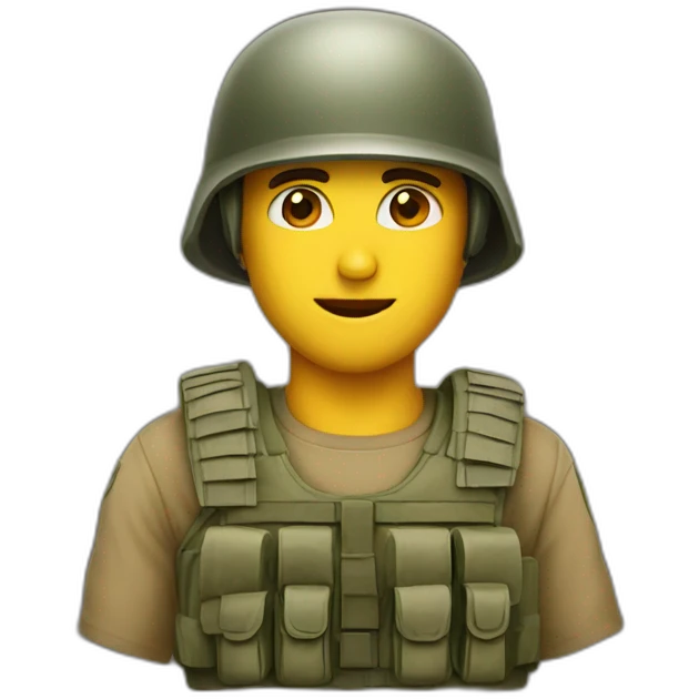 Guys in military helmet emoji