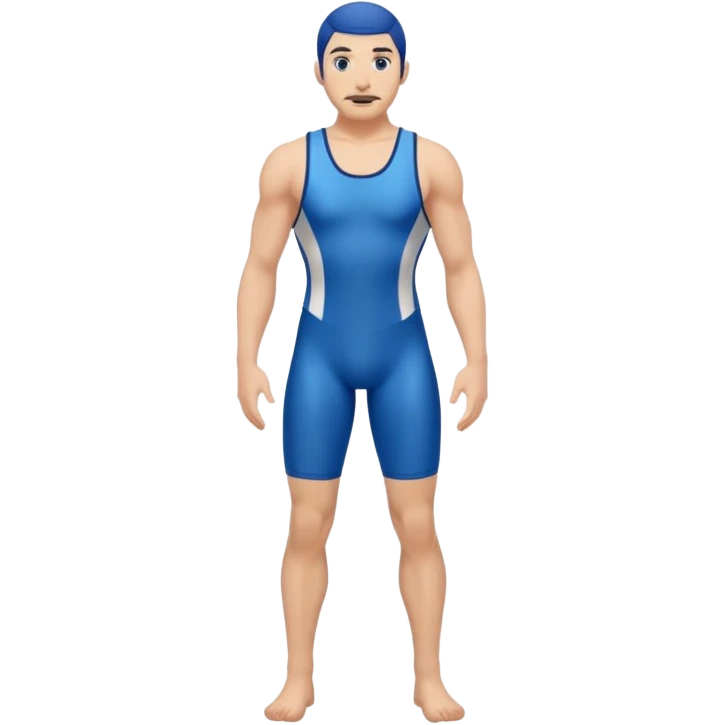 blue wrestling singlet emoji