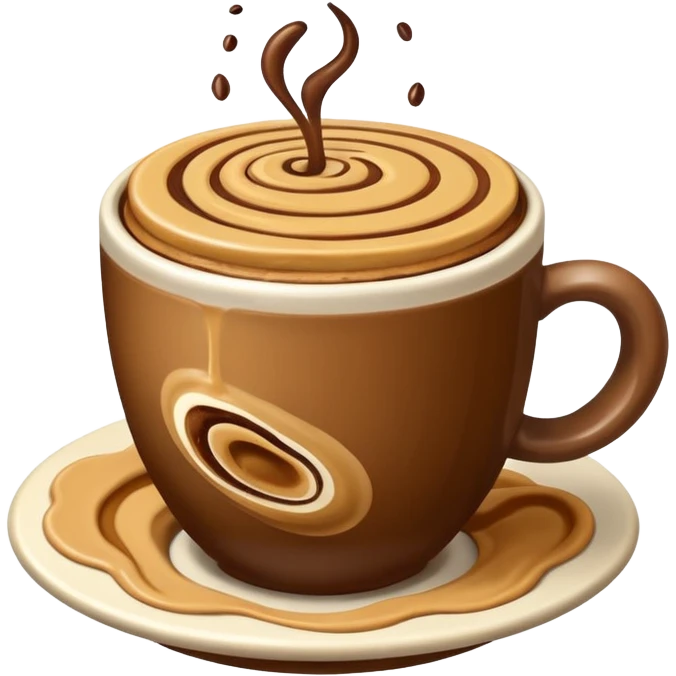 peanut butter as coffee emoji