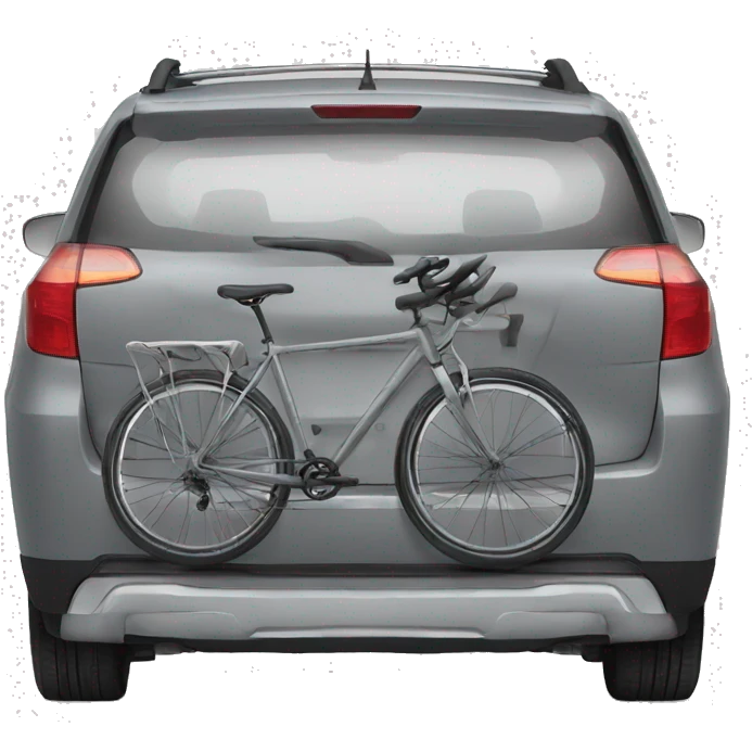 bike rack back of car emoji