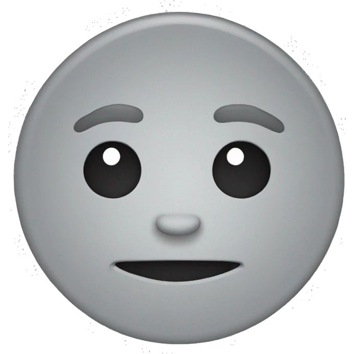 just a grey circle emoji