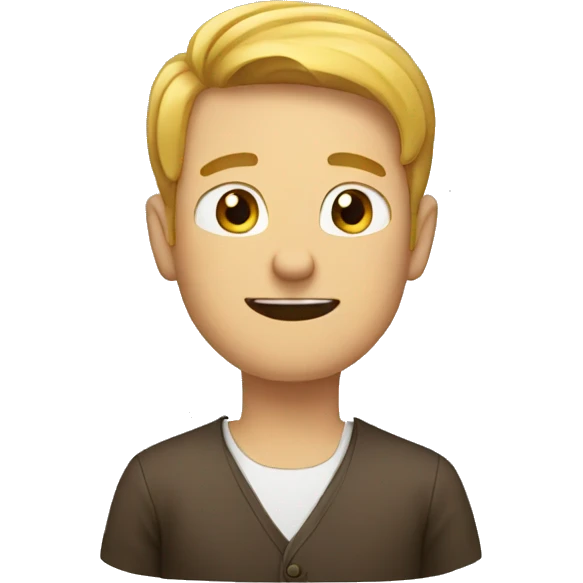 a man that counts his fingers emoji