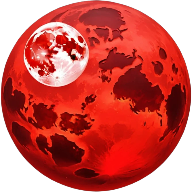 RED MOON  emoji