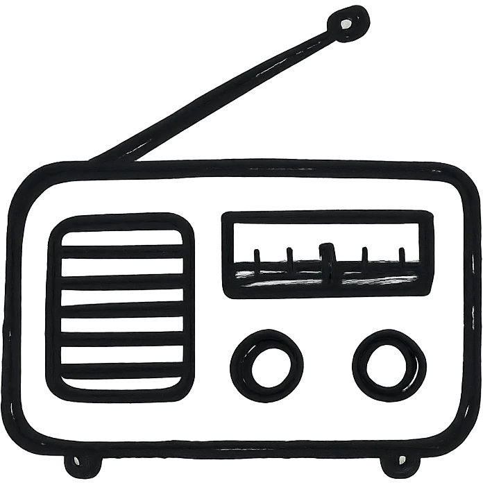 vintage radio icon emoji