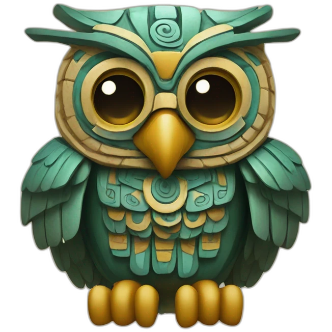 mayan owl hieroglyph emoji