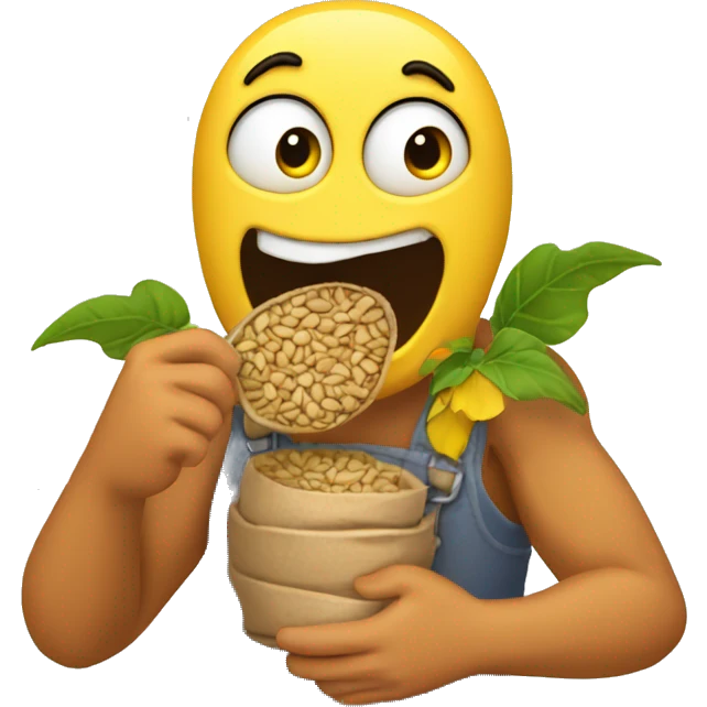 Quagmire eating sunflower seeds emoji