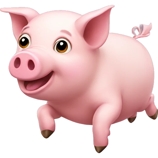 Flying pig emoji
