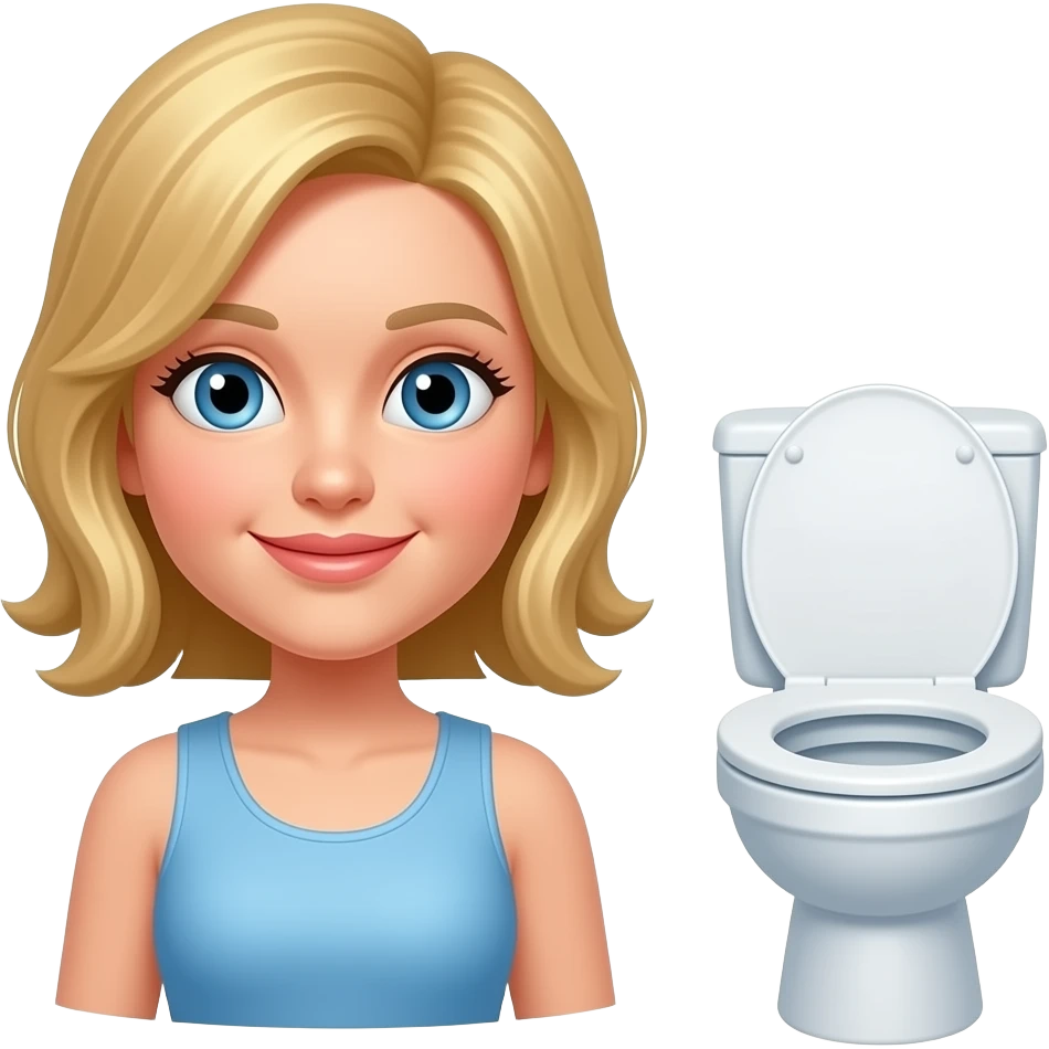 👱🏼+ 🚽 emoji
