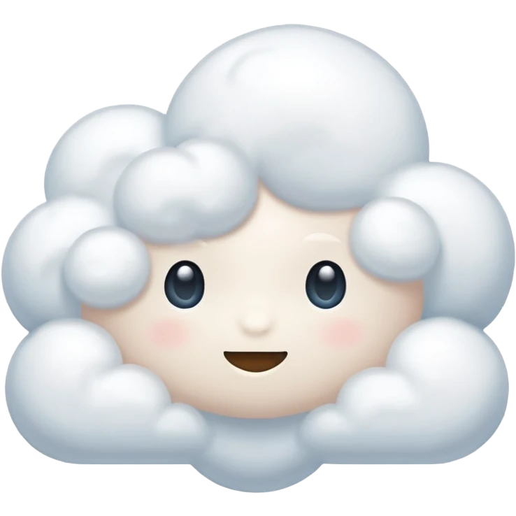 Белое облако  emoji