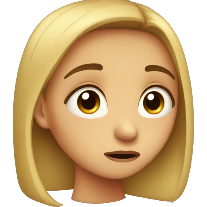 Girl crying emoji