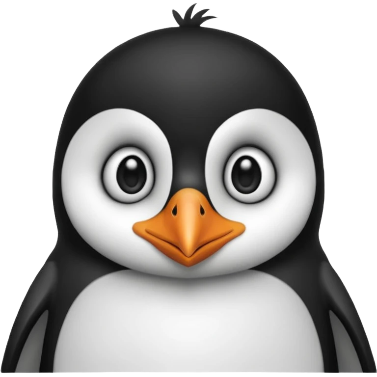 Emotional penguin emoji