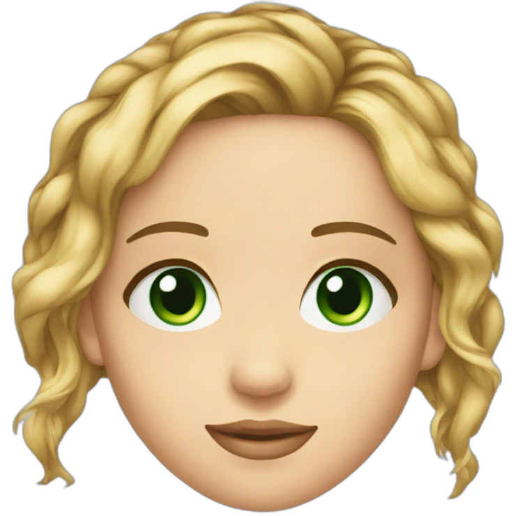 Jennifer Lawrence with Green eyes emoji