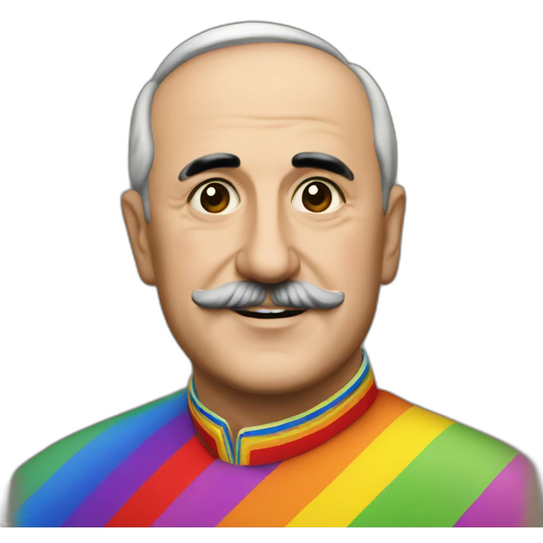 Francisco franco in a rainbow emoji