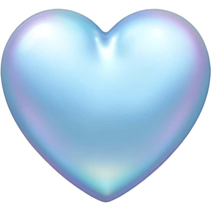baby blue pearl heart emoji