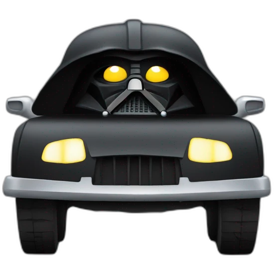 Dark Vador qui conduit une voiture emoji
