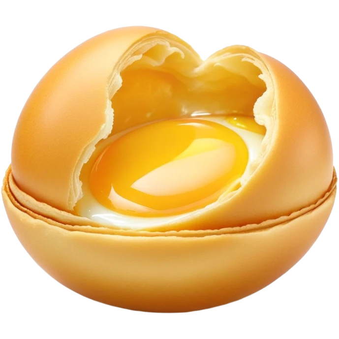 3D rendered authentic Hong Kong egg puffs (港式鸡蛋仔) being pulled apart showing stretchy interior, golden color, hyper-realistic egg-shaped bubbles, glossy surface, detailed texture emoji