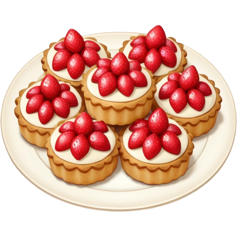 Postres de fresas y  nuez emoji