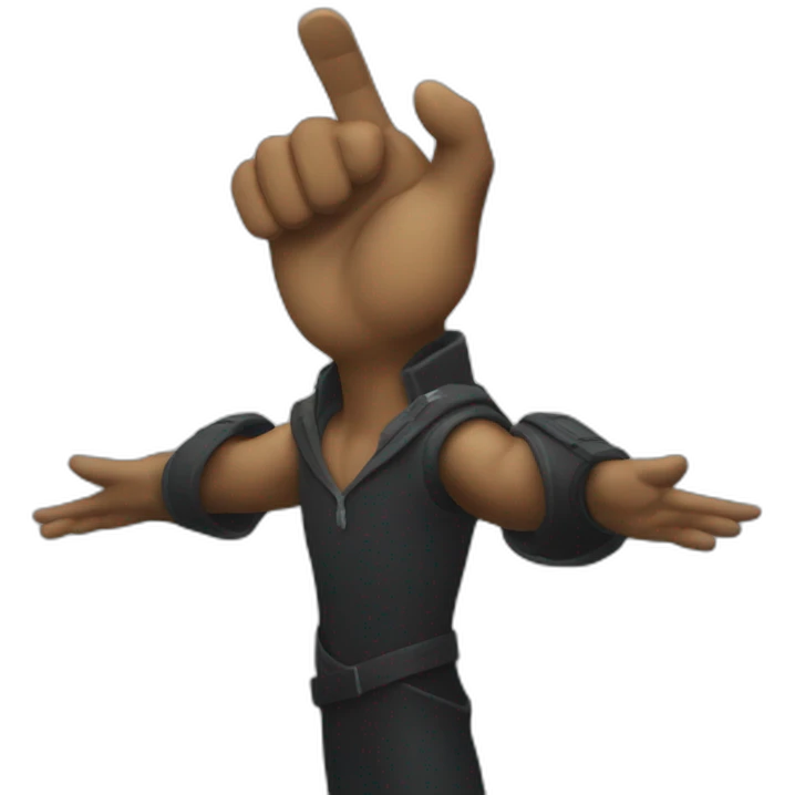 arms in the air summoning something emoji