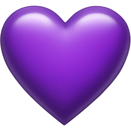Clear Purple Heart emoji