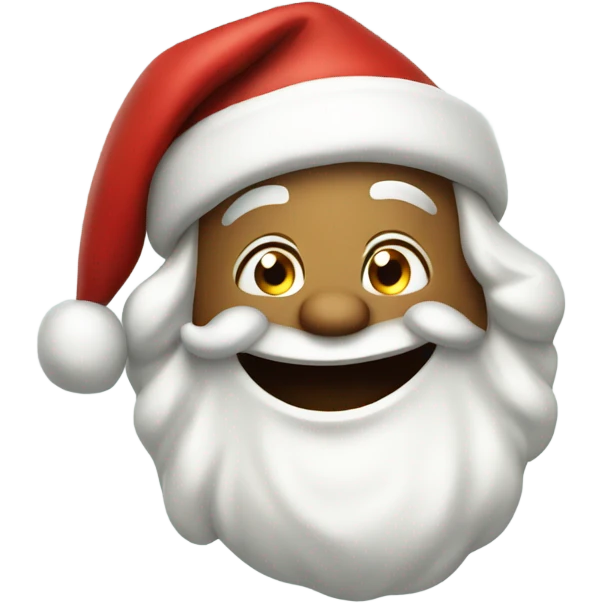 Laughing Santa  emoji