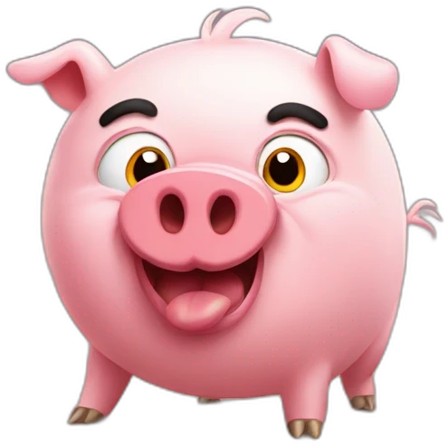angry bird pig emoji