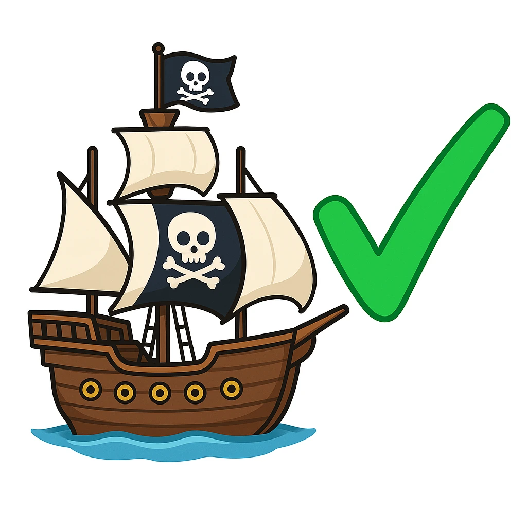 pirate ship emoji