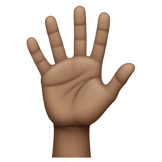 Hand which push anything  emoji