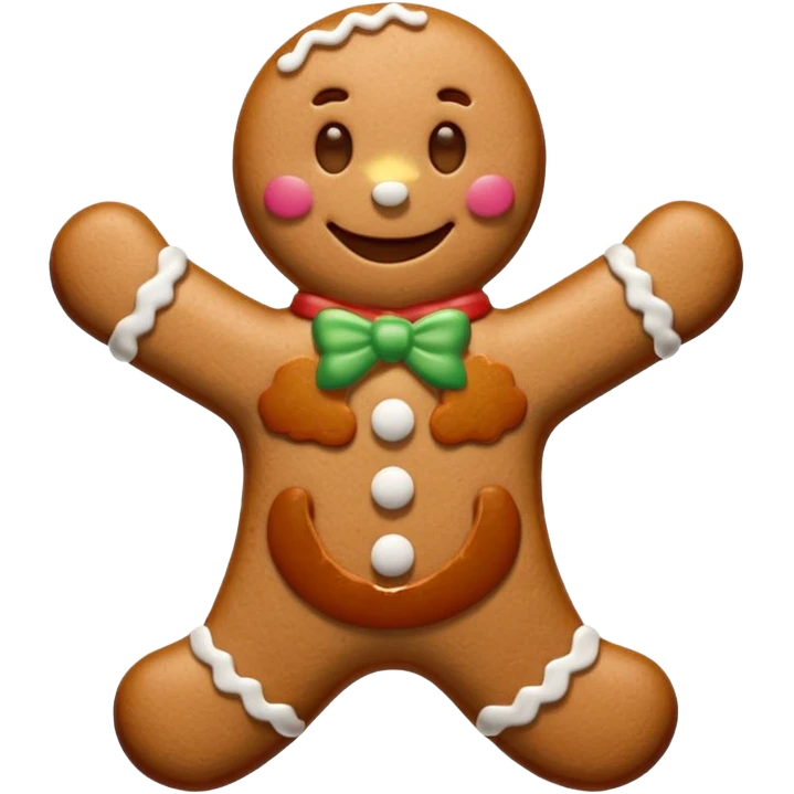 gingerbread man emoji