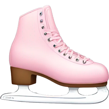 pastel pink ice skates emoji