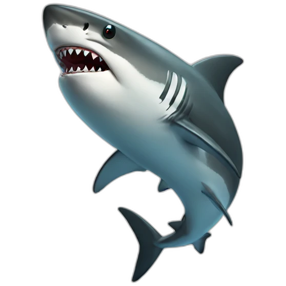 rich shark emoji
