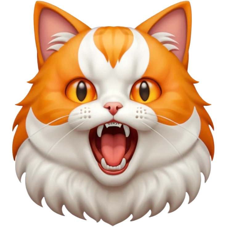 Cat screaming emoji