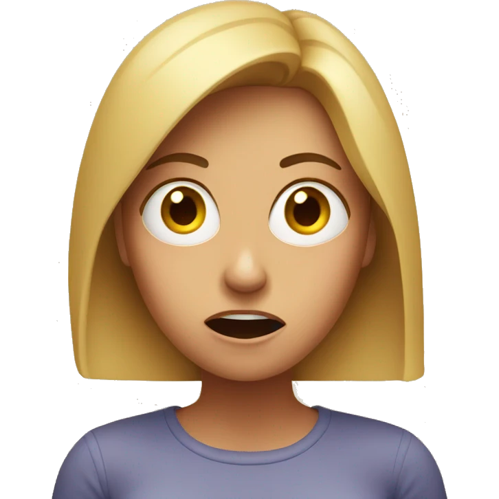 shocked woman emoji