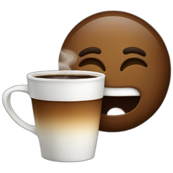 Drunking coffee emoji