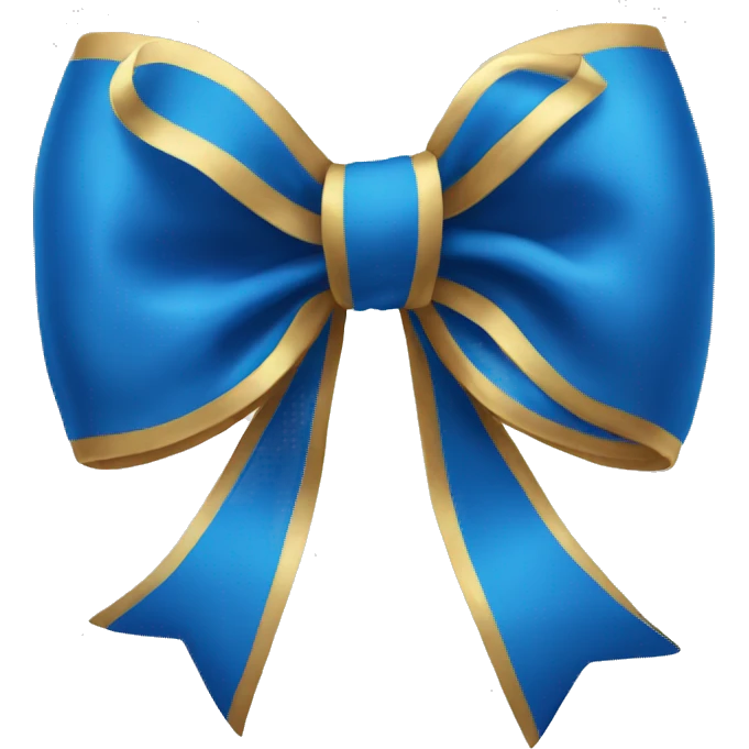 Blue Bow emoji